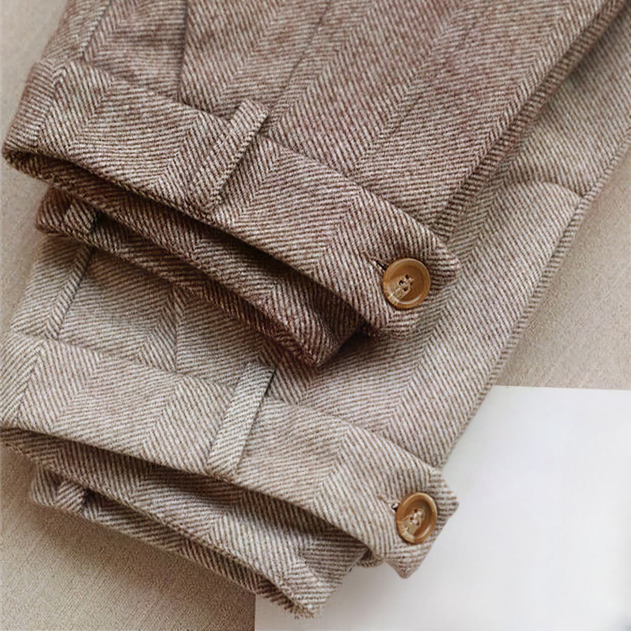 Elviera | Herringbone Trousers