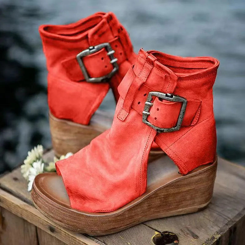 Buckle | Vintage Architectural Contour, Elevated Wedge Balance