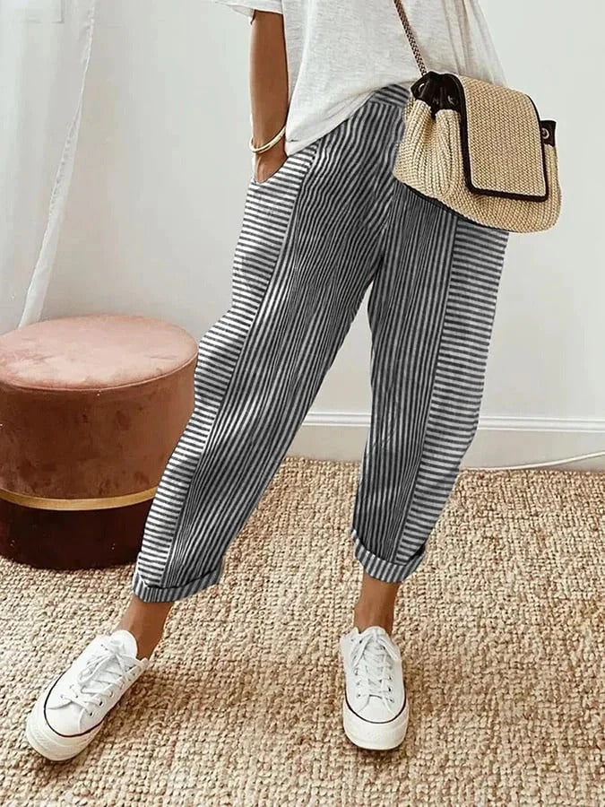 Raya | Striped Trousers