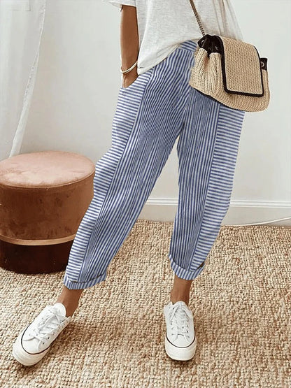 Raya | Striped Trousers