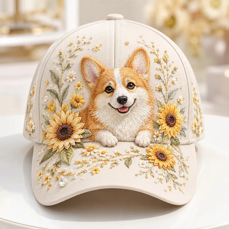 Puck | Tactile 3D Needlework, Countryside Floral Cap Architecture