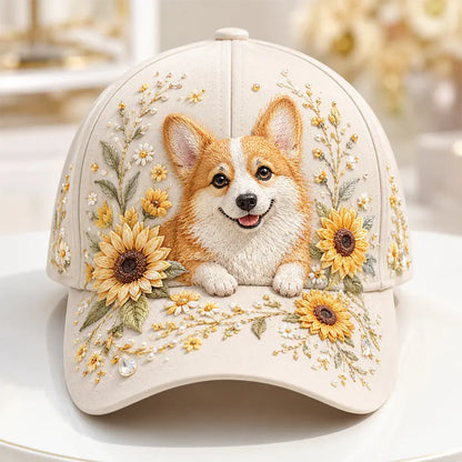 Puck | Tactile 3D Needlework, Countryside Floral Cap Architecture