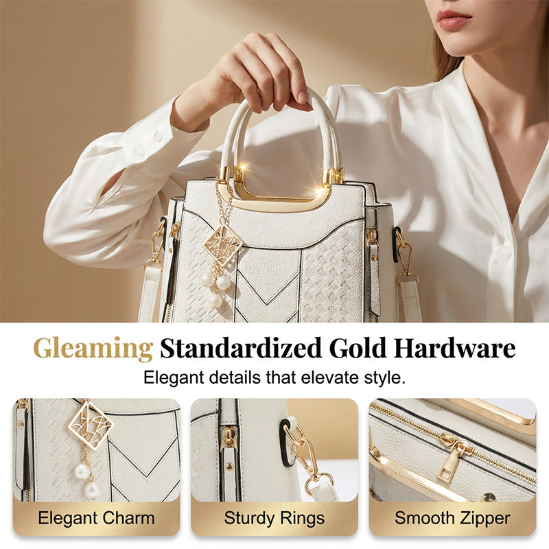 Nikki | Precision V-Chevron Quilting, Structured Dual-Carry Architecture