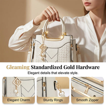 Nikki | Precision V-Chevron Quilting, Structured Dual-Carry Architecture