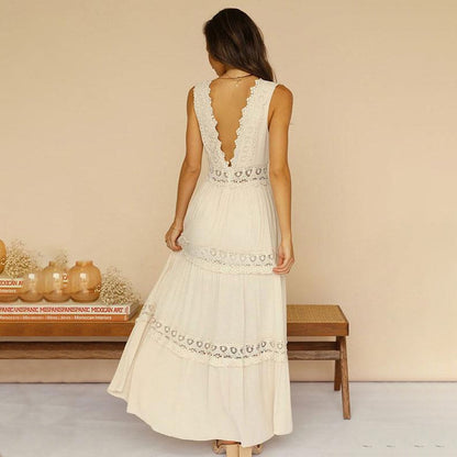 Seraphina | Lace Back Maxi Dress