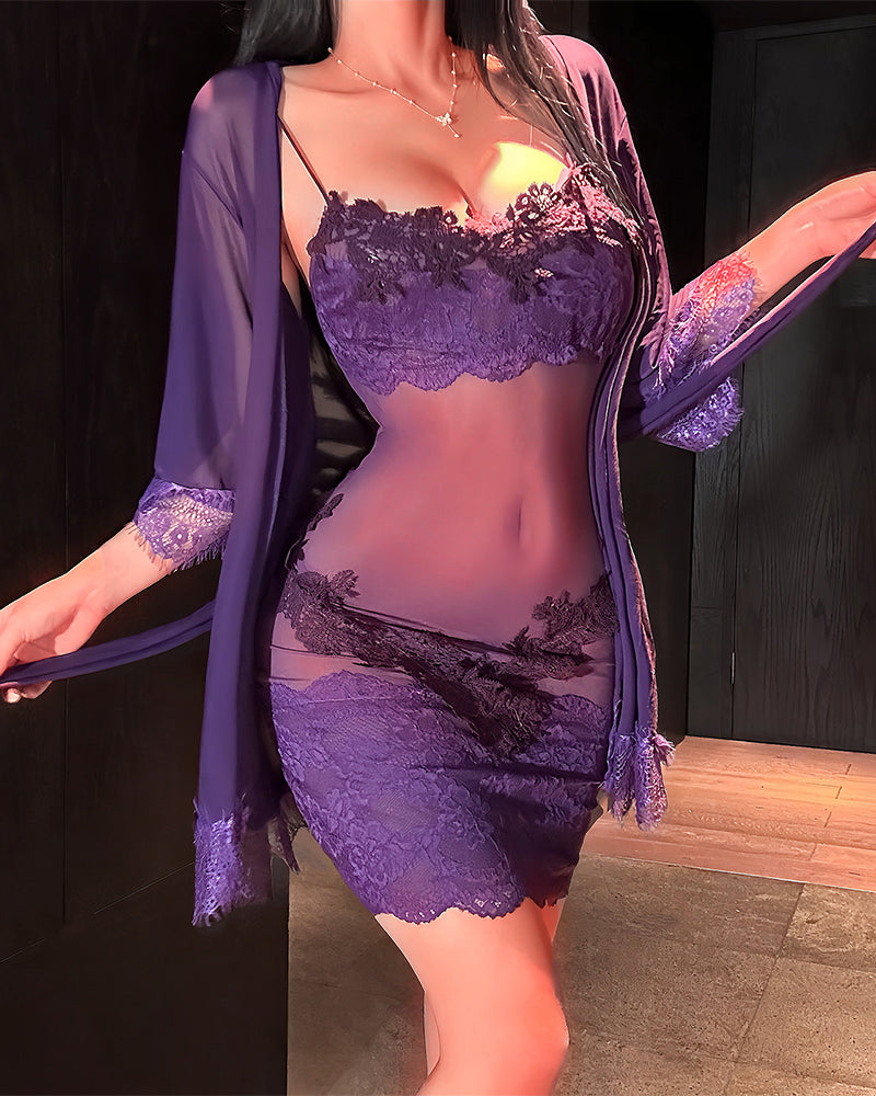 Lacy | Delicate Gossamer Sheer, Multi-Layered Romance