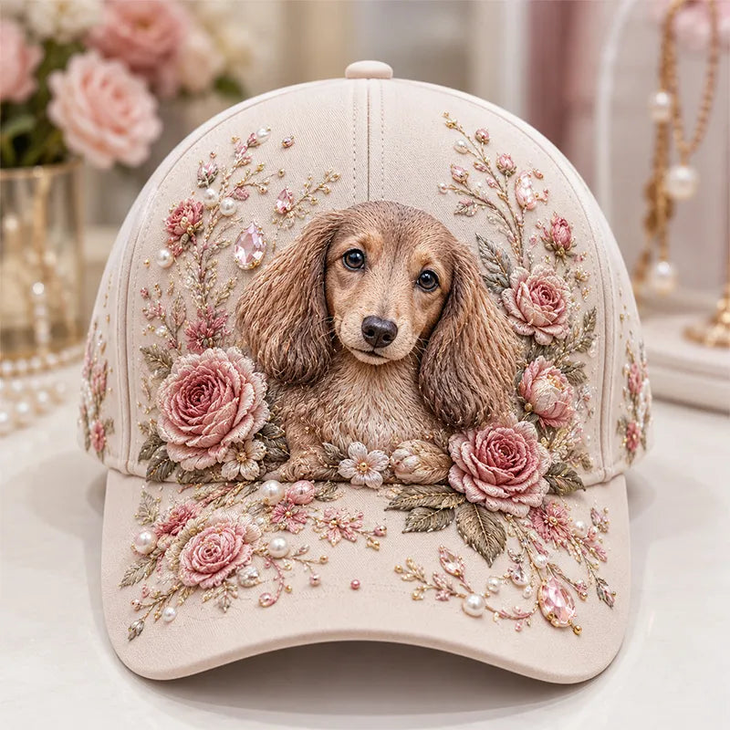 Puck | Tactile 3D Needlework, Countryside Floral Cap Architecture