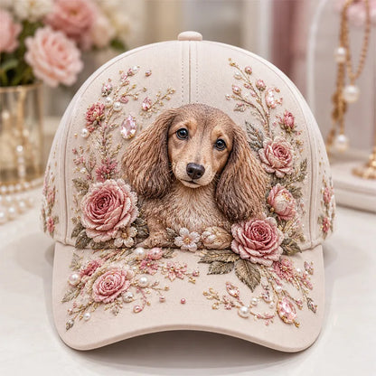 Puck | Tactile 3D Needlework, Countryside Floral Cap Architecture