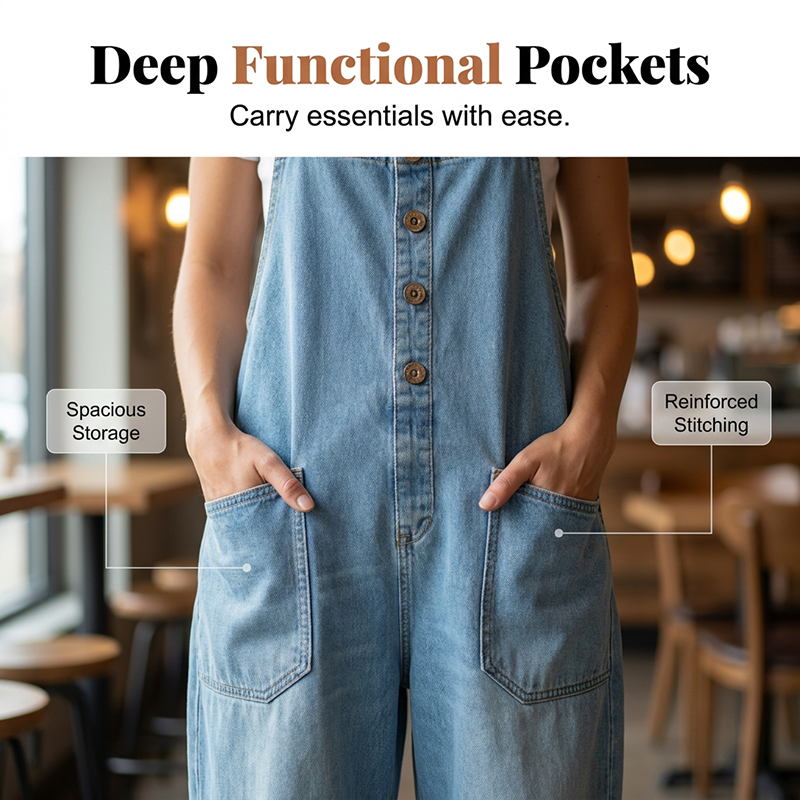 Camy | Vintage Hardware Accents, Relaxed Utility Dungaree Cut