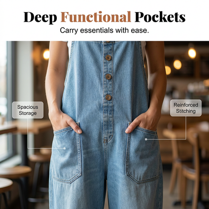 Camy | Vintage Hardware Accents, Relaxed Utility Dungaree Cut
