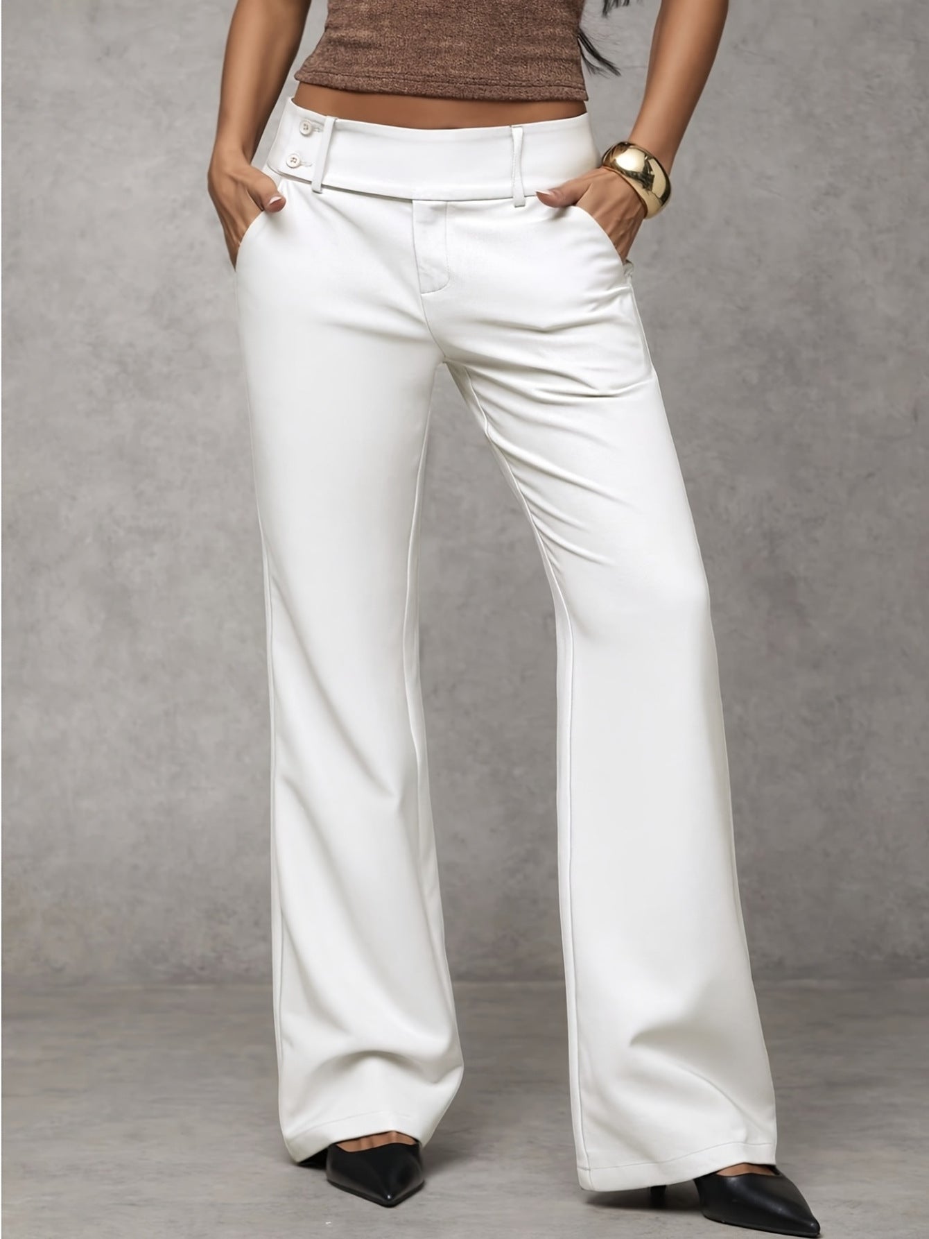 Duna | Elongating Straight-Leg Architecture, High-Waist Fluid Tailoring