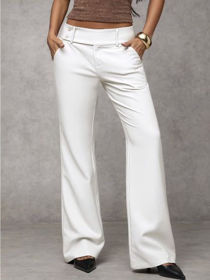 Duna | Elongating Straight-Leg Architecture, High-Waist Fluid Tailoring