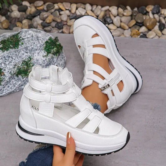 Aria | Sleek Side-Zip Utility, Sculpted Orthopedic Cushioning