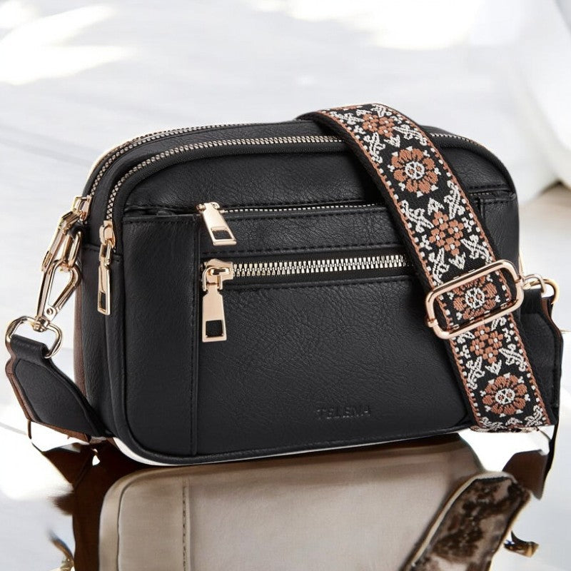 Olivia | Refined Leather Shoulder Bag
