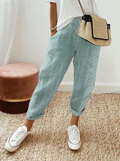Raya | Striped Trousers