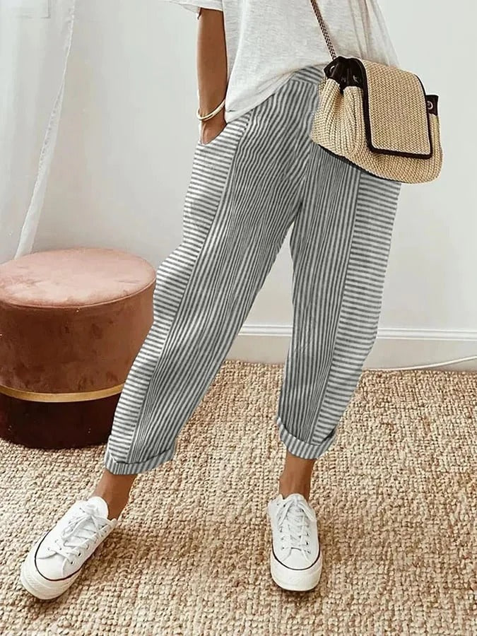 Raya | Striped Trousers