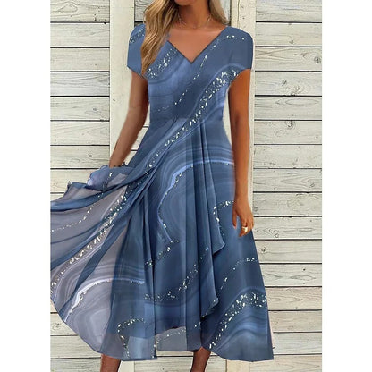 Amaris | V-neck Midi Dress