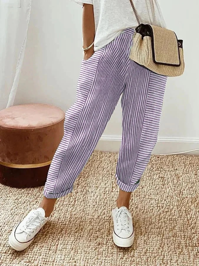 Raya | Striped Trousers