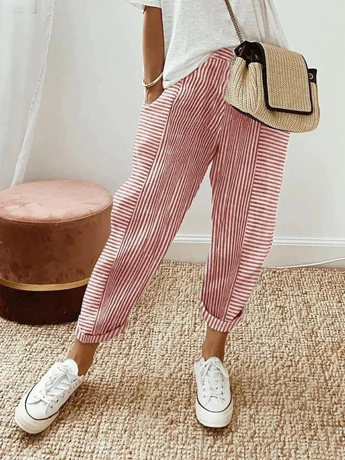Raya | Striped Trousers